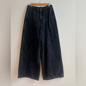 Adidas Originals Montreal Wide-Leg Tall Black Denim Jeans